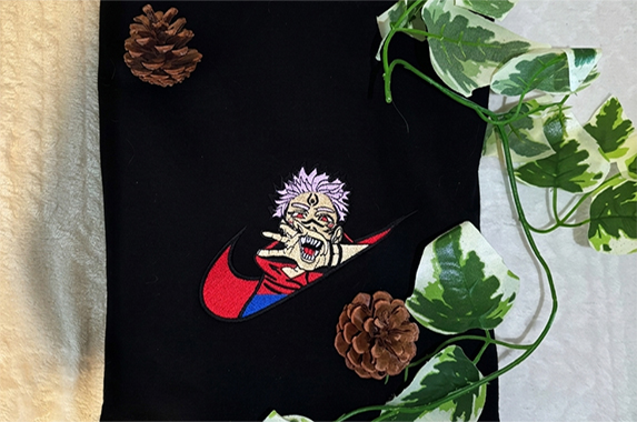 Religious embroidered clock