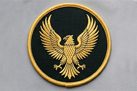 Eagle Patch dangerous gas embroidery design