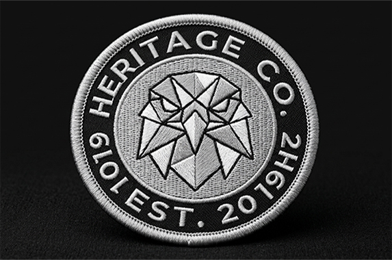 A regular embroidery patch image