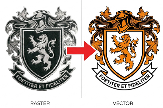 Vector image for Lion A wolf vector tracing